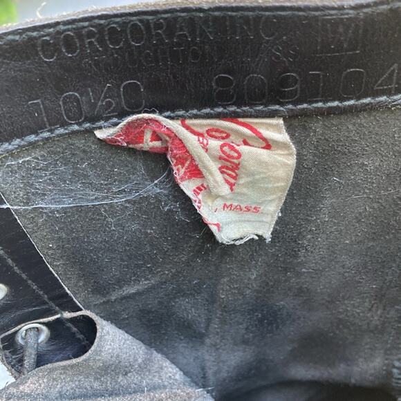 10.5 C 50s Cap Toe Army Combat Boots Vintage Corcoran